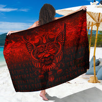 Viking Sarong - Viking Odin Allfather In Asgard - Red Version Sarong RLT12 - Wonder Print Shop