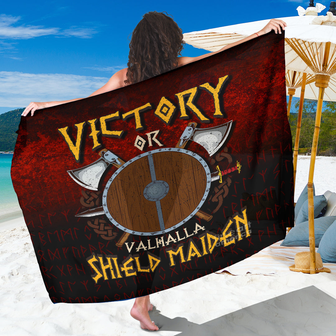Viking Sarong - Victory or Valhalla Shield Maiden Sarong RLT12 - Wonder Print Shop
