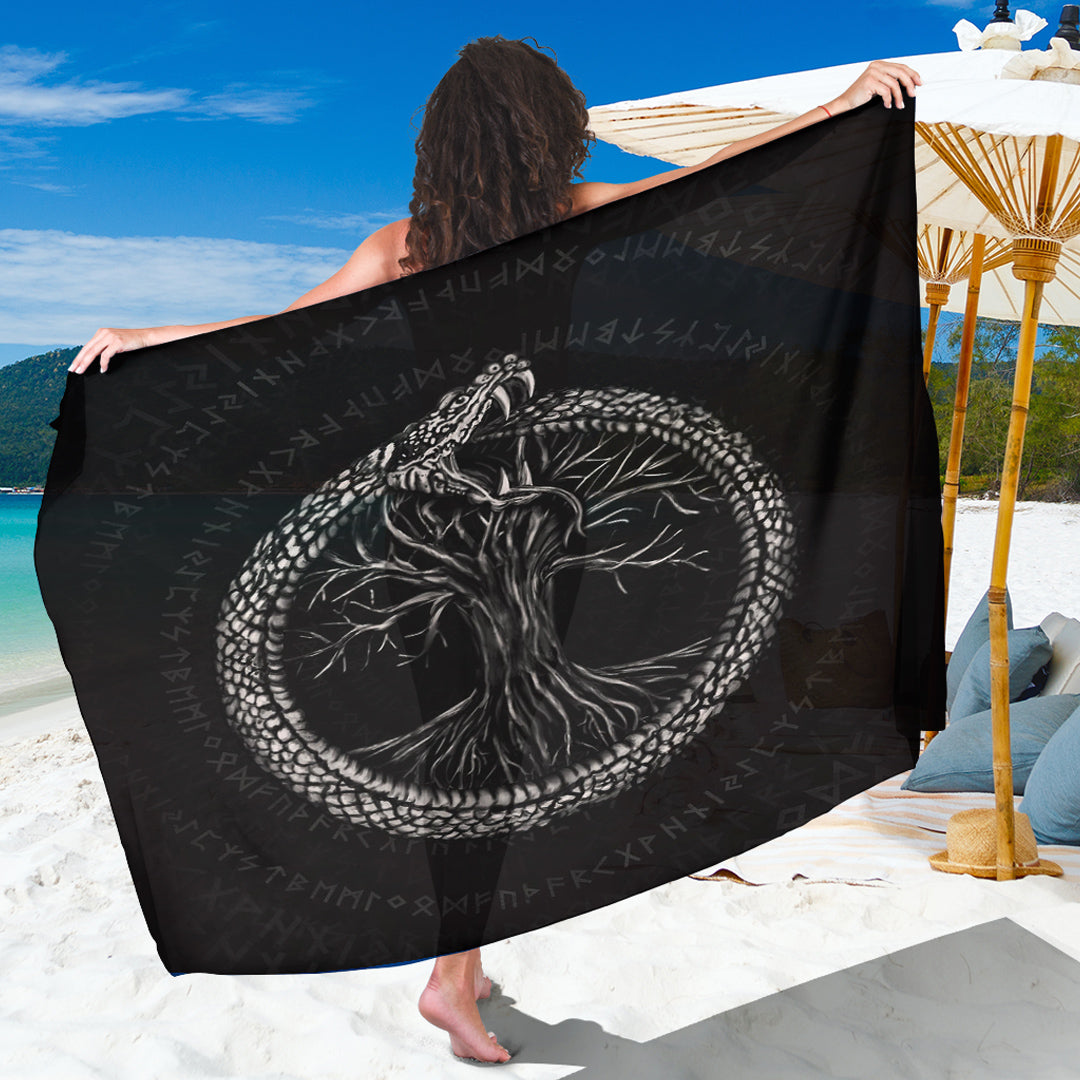 Viking Sarong - Ouroboros with Tree Of Life Sarong RLT12 - Wonder Print Shop