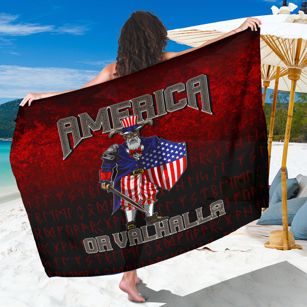 Viking Sarong - America Or Valhalla Sarong RLT12 - Wonder Print Shop