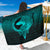 Viking Sarong - Viking Norse Wolf - Cyan Version Sarong RLT12 - Wonder Print Shop