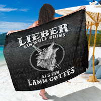 Viking Sarong - Lieber Ein Wolf Odins Als Ein Lamm Gottes Sarong RLT12 - Wonder Print Shop