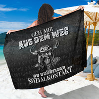 Viking Sarong - Geh mir aus dem Weg du unnotiger Sozialkontakt Sarong RLT12 - Wonder Print Shop
