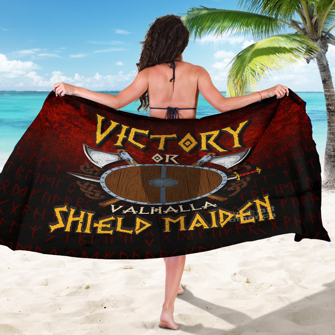 Viking Sarong - Victory or Valhalla Shield Maiden Sarong RLT12 - Wonder Print Shop