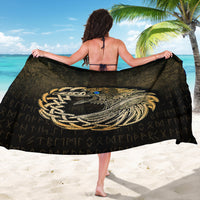 Viking Sarong - Vikings Raven - Gold Version Sarong RLT12 - Wonder Print Shop