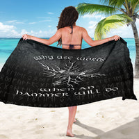 Viking Sarong - Why Use Words When An Hammer Will Do Sarong RLT12 - Wonder Print Shop