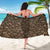 Viking Sarong - Triquetra and Runic Alphabet Wood and Gold Sarong RLT12 - Wonder Print Shop