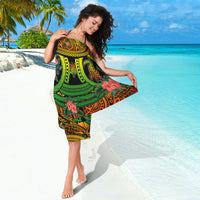 Polynesian Turtle Sarong Circle Turtle Hibiscus Reggae - Wonder Print Shop