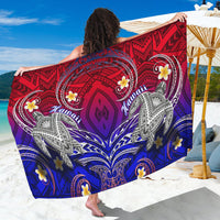 Hawaii Sarong Hawaiian Turtle Plumeria Mixed Polynesian Style - Wonder Print Shop