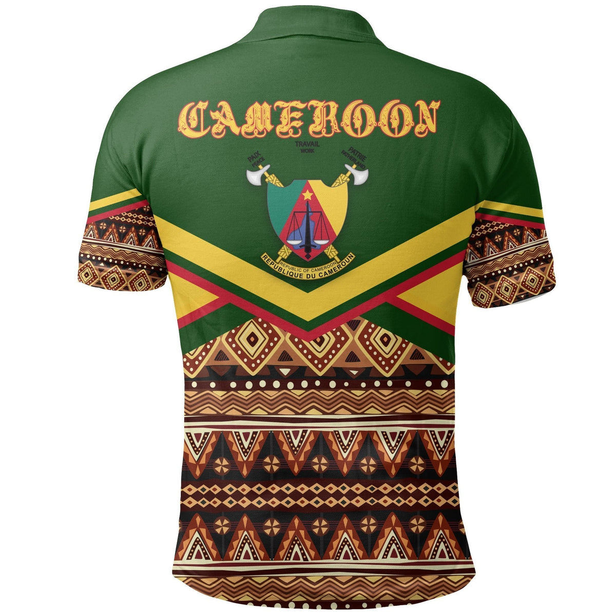 African Golf Shirts Cameroon Polo Shirt - Wonder Print Shop