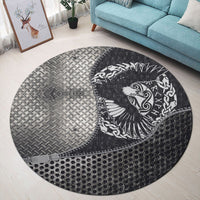 viking-carpet-scandinavian-black-raven-in-flight-with-outstretched-wings-and-old-norse-round-carpet