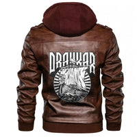 Viking Scandinavian Drakkar Leather Jacket RLT12 - Wonder Print Shop