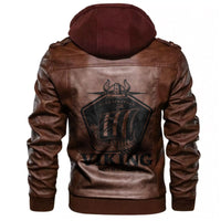 Viking Scandinavian Drakkar Leather Jacket RLT12 - Wonder Print Shop