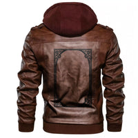 Viking Scandinavian Frame In Ancient Celtic Scandinavian Style Leather Jacket RLT12 - Wonder Print Shop
