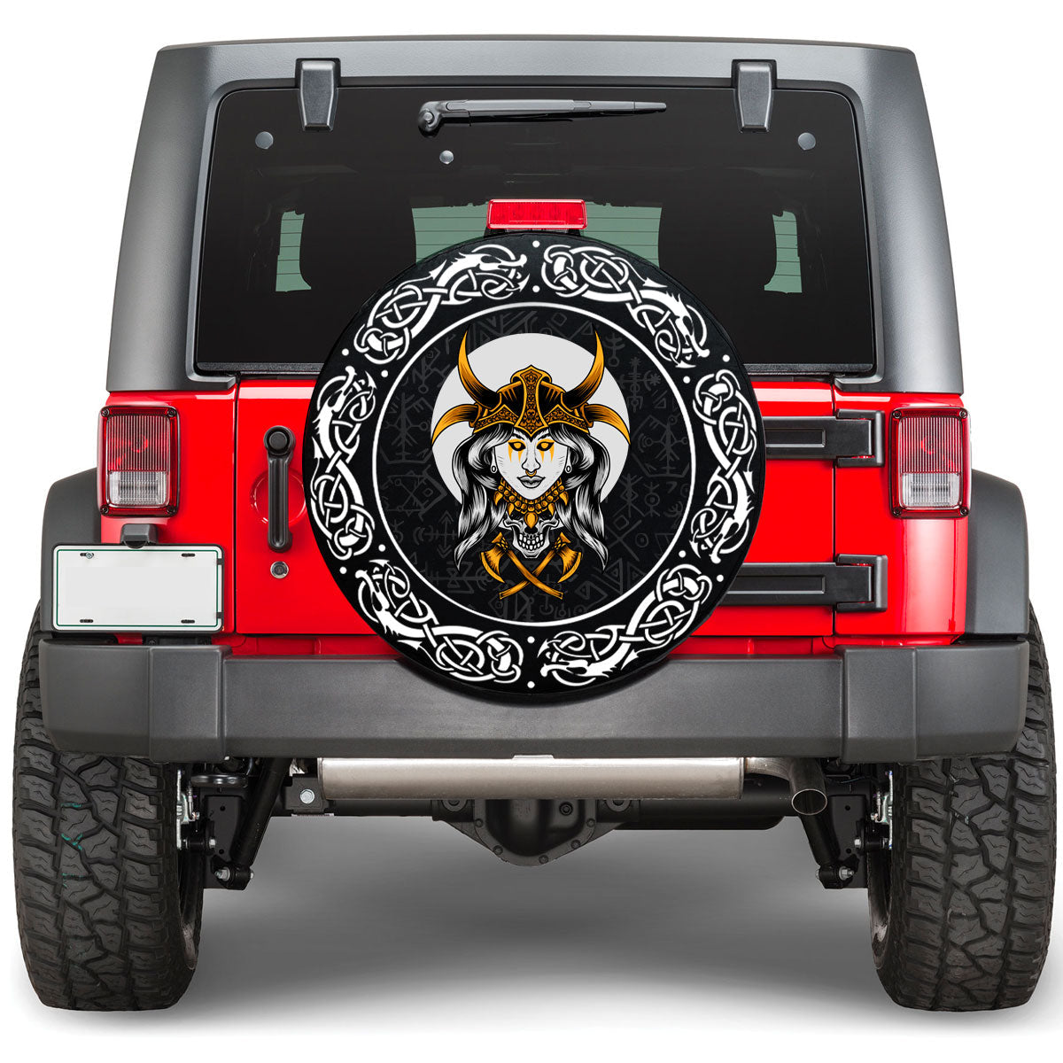 Viking Scandinavian God Odin New Viking Spare Tire Cover RLT12 - Wonder Print Shop