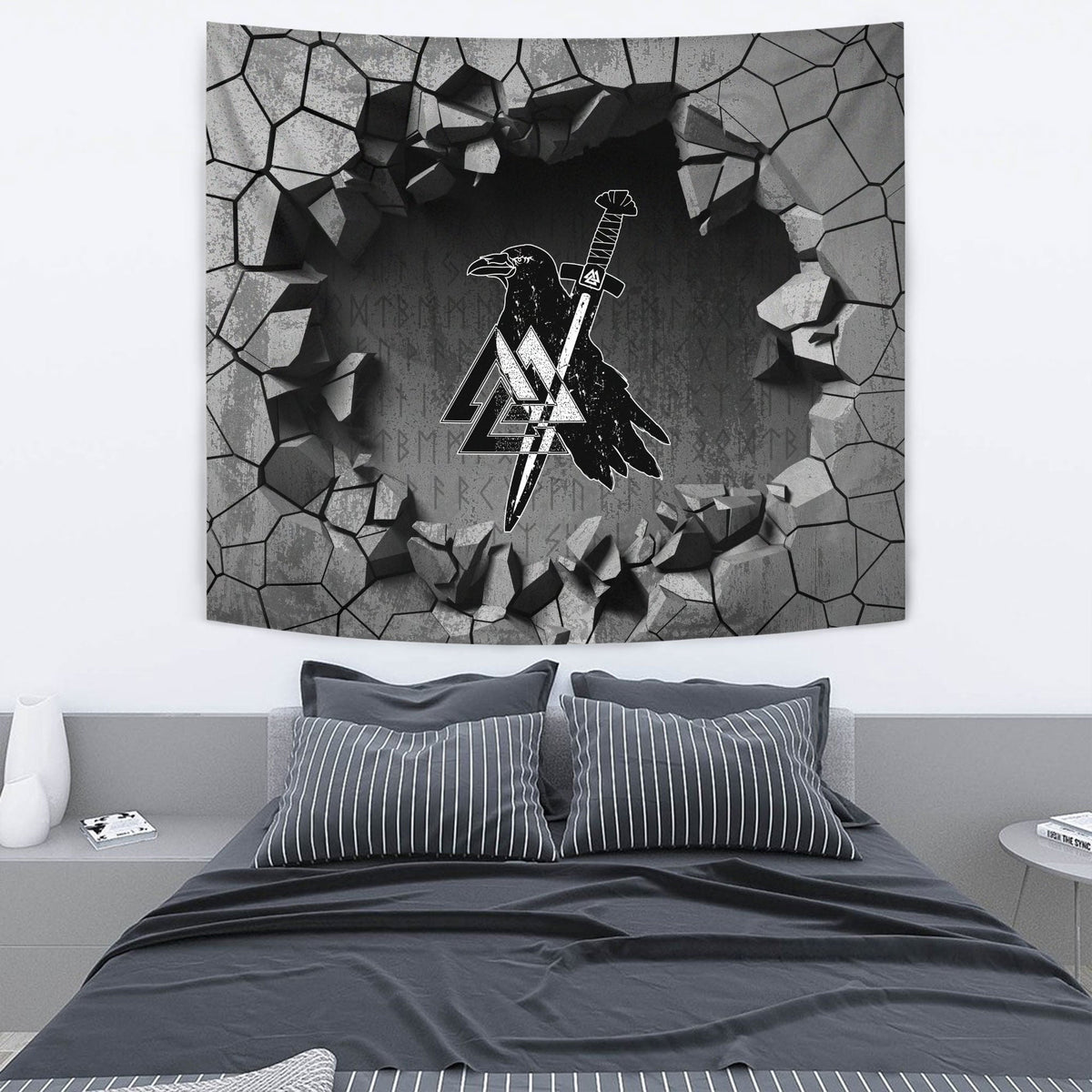 Viking Tapestry - Round Celtic Element Of Scandinavian Tapestry RLT12 - Wonder Print Shop