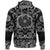 Viking Hoodie Scandinavian Runic Circle with Bandana Paisley Style RLT12 - Wonder Print Shop