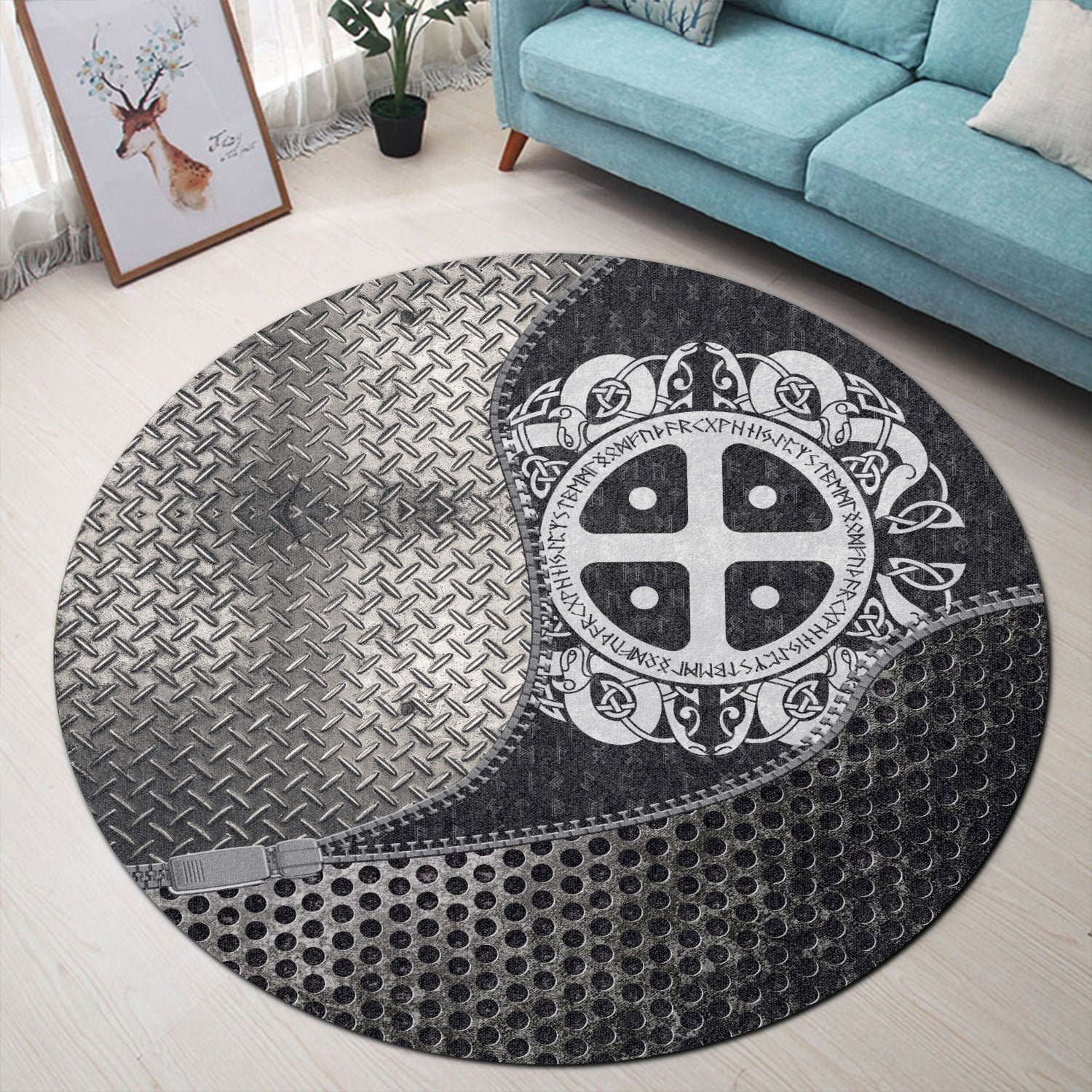 viking-carpet-scandinavian-shield-round-carpet