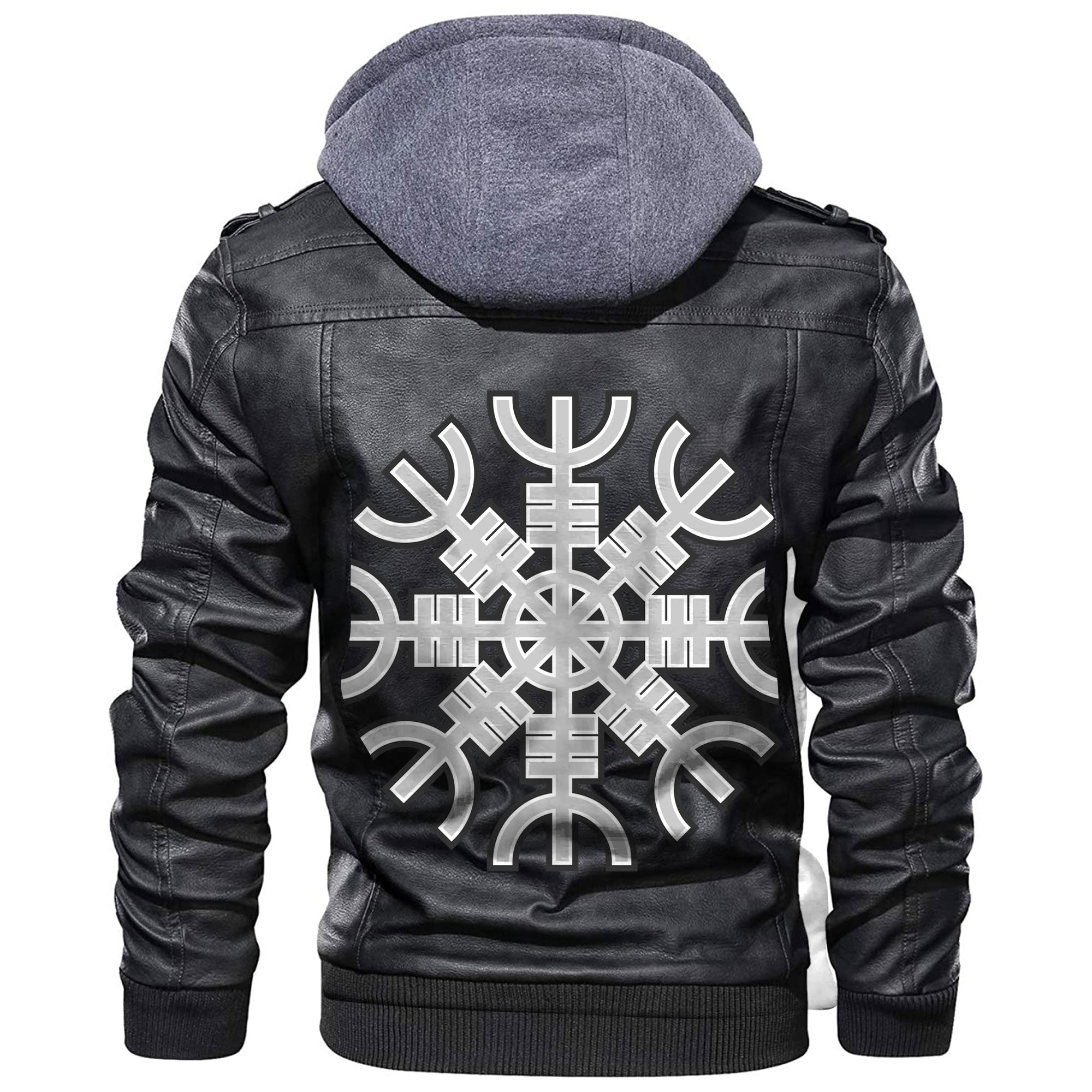 Viking Scandinavian Ancient Warriors Labels Set Of Ship Leather Jacket RLT12 - Wonder Print Shop