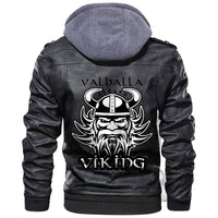 Viking Scandinavian Knight Man With Beard In Horn Helmet Leather Jacket RLT12 - Wonder Print Shop