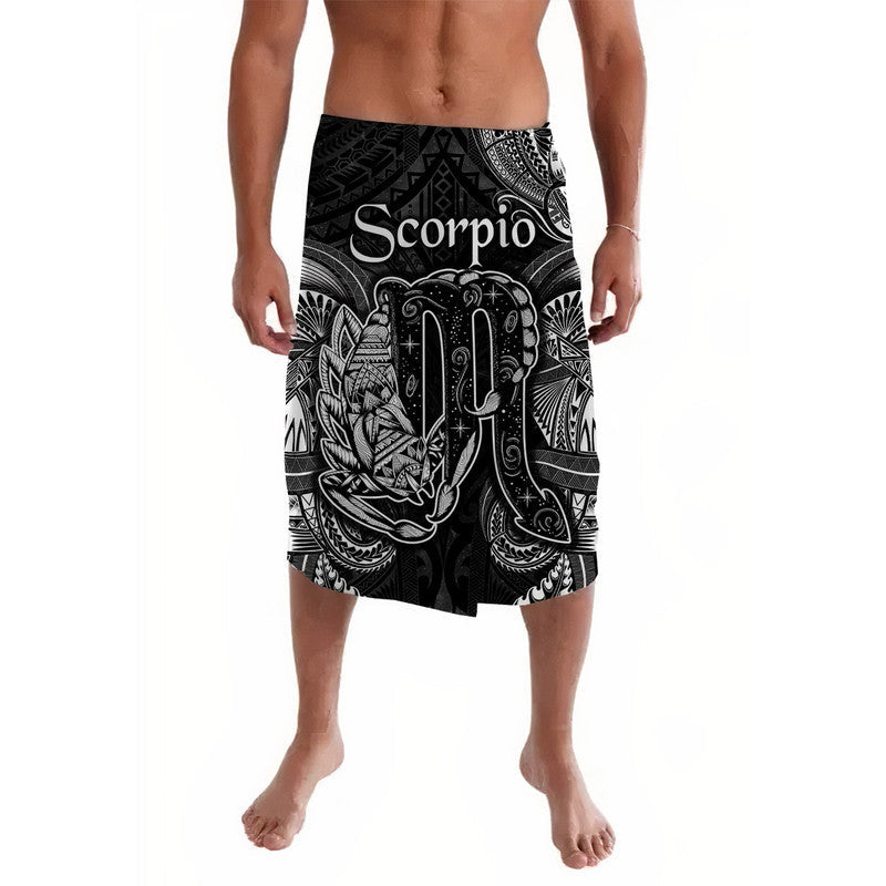 Scorpio Zodiac Polynesian Lavalava Unique Style - Black LT8 - Wonder Print Shop