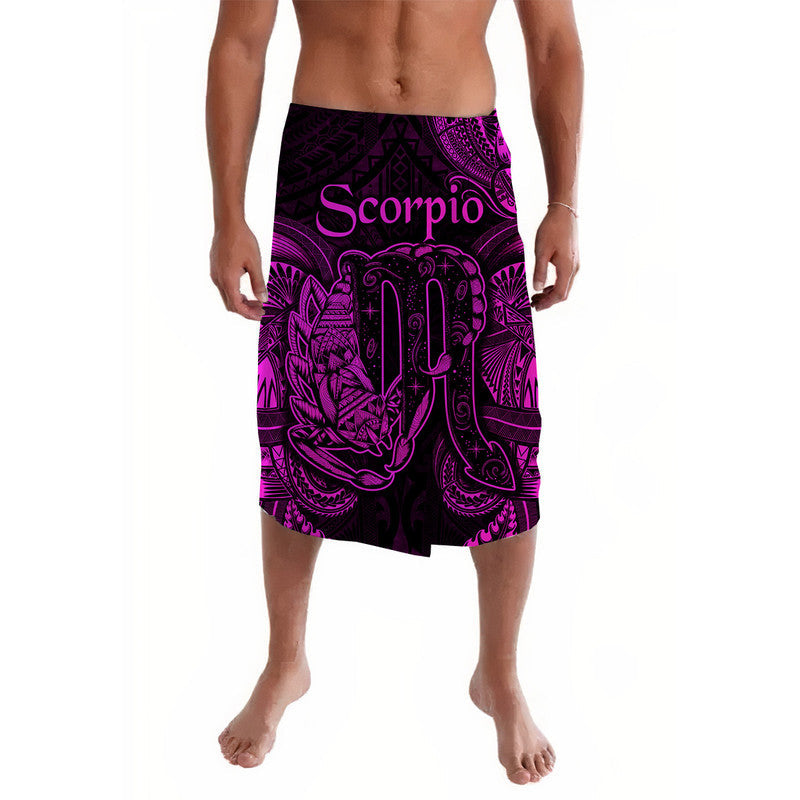 Scorpio Zodiac Polynesian Lavalava Unique Style - Pink LT8 - Wonder Print Shop
