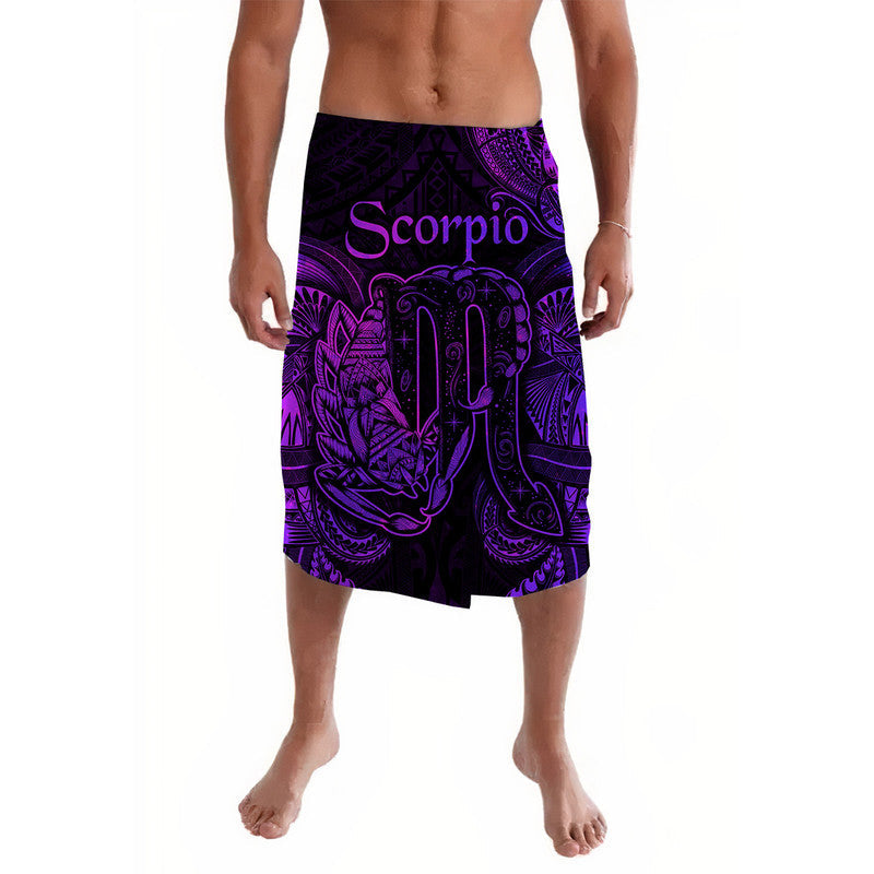 Scorpio Zodiac Polynesian Lavalava Unique Style - Purple LT8 - Wonder Print Shop