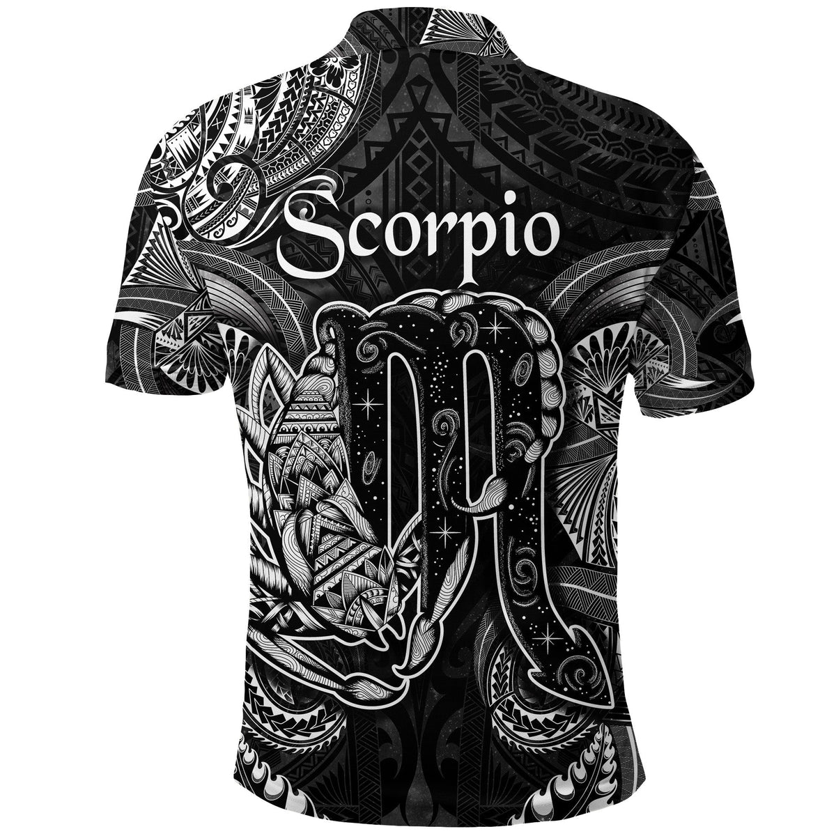 Scorpio Zodiac Polynesian Polo Shirt Unique Style Black LT8 - Wonder Print Shop