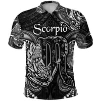 Scorpio Zodiac Polynesian Polo Shirt Unique Style Black LT8 - Wonder Print Shop