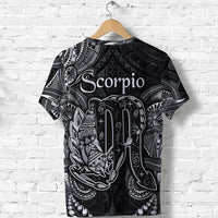 Scorpio Zodiac Polynesian T Shirt Unique Style Black LT8 - Wonder Print Shop