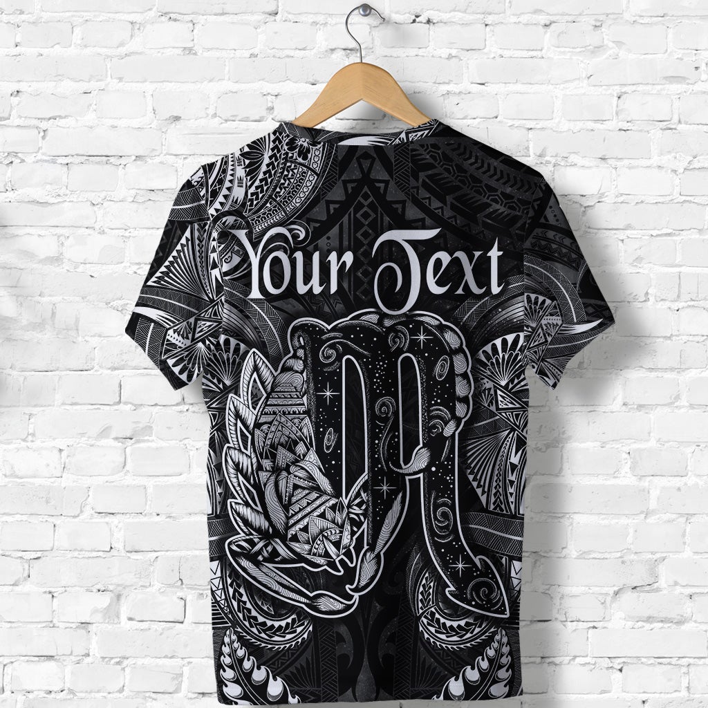 Custom Scorpio Zodiac Polynesian T Shirt Unique Style Black LT8 - Wonder Print Shop