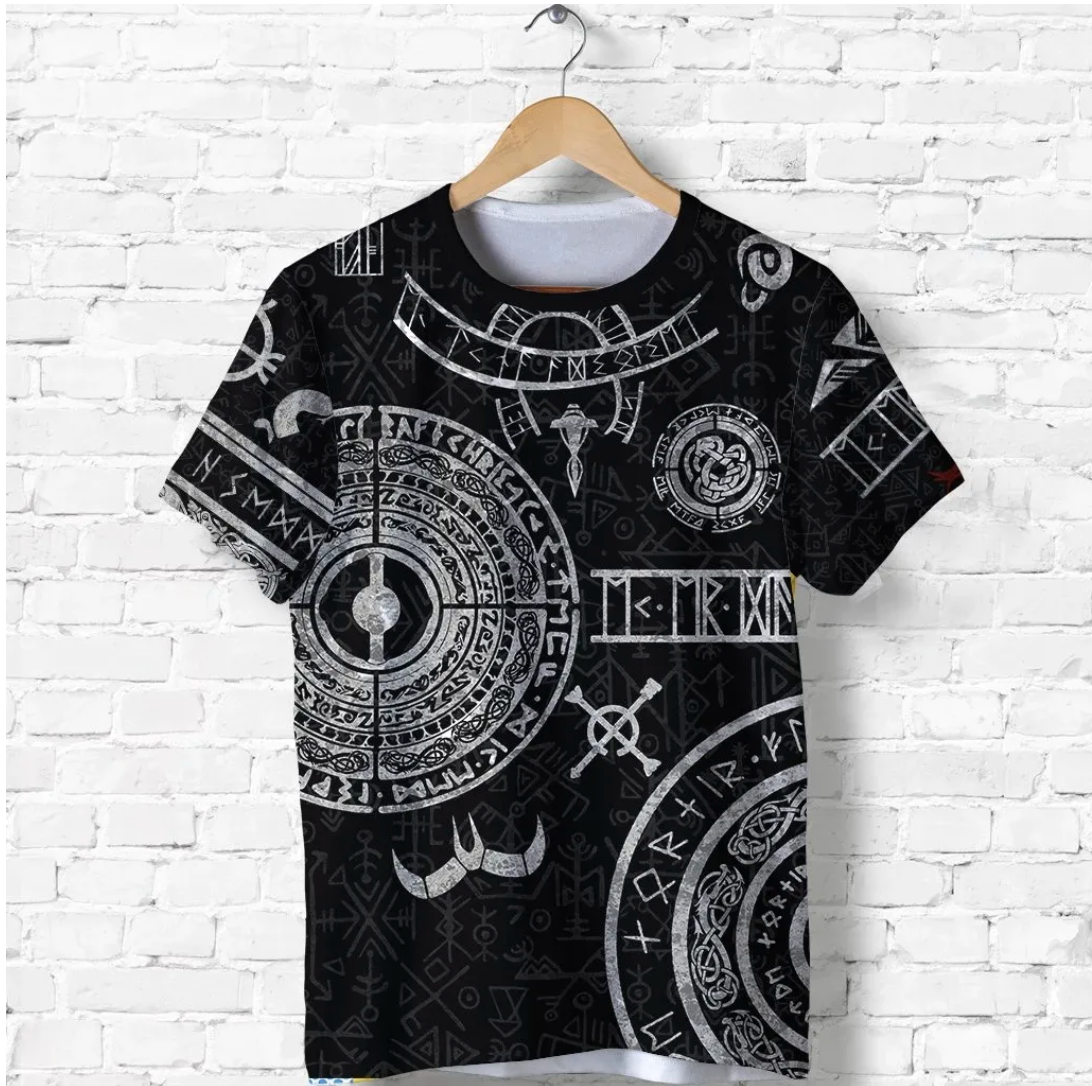 Viking T Shirt Baldur Norse Mythology Tattoo RLT12 - Wonder Print Shop