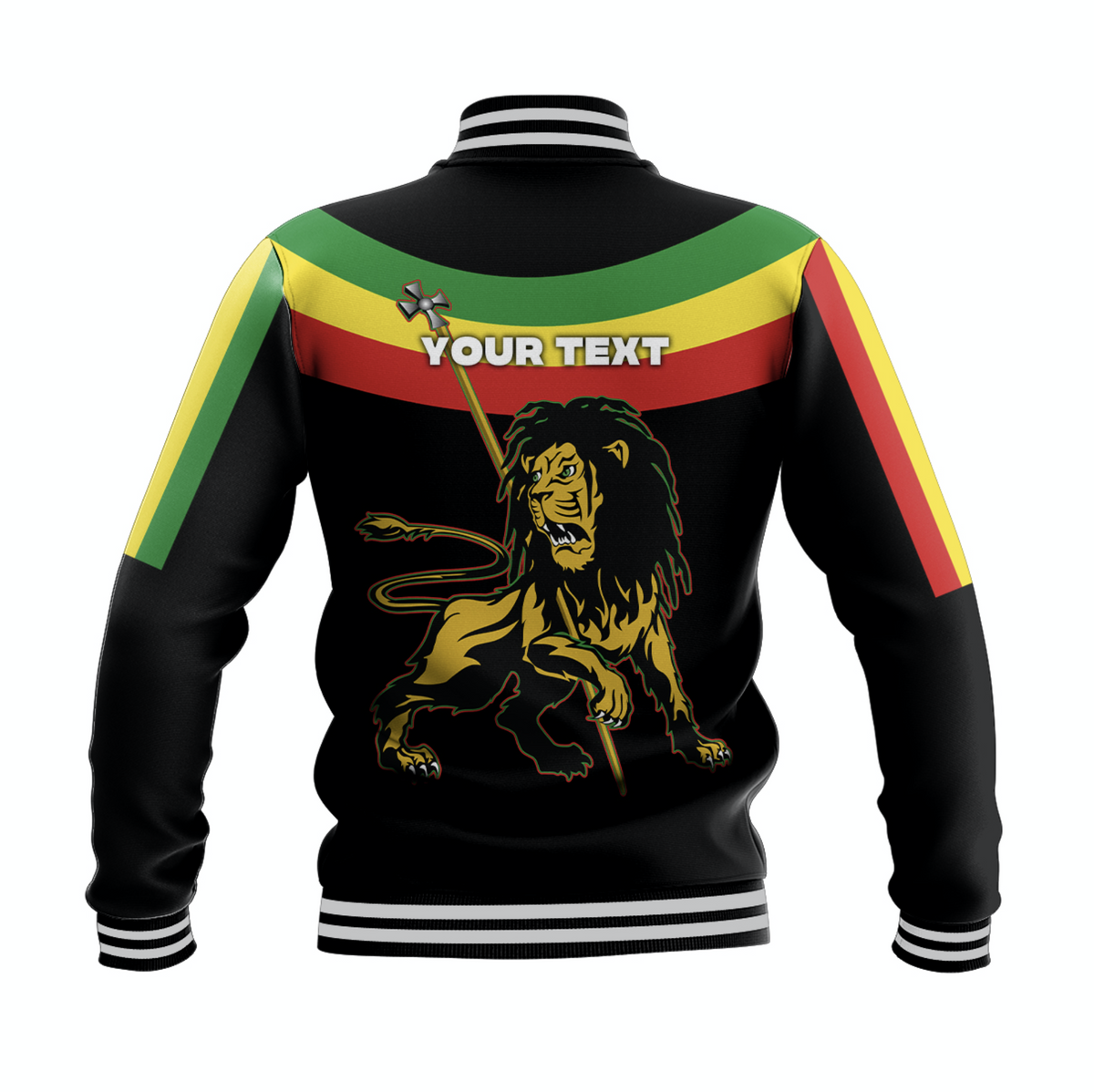 (Custom Personalised) Ethiopia Baseball Jacket Stylized flags LT16 - Wonder Print Shop