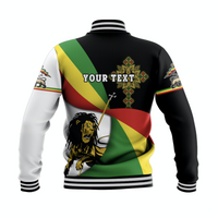 (Custom Personalised) Ethiopia Baseball Jacket Stylized flags Ver.2 LT16 - Wonder Print Shop