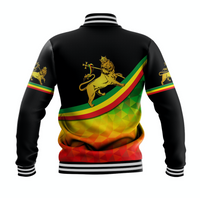 Ethiopia Lion Of Judah Baseball Jacket Simple Vibes LT8 - Wonder Print Shop