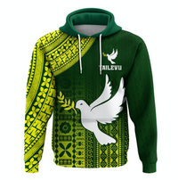 (MAGGIE) Tailevu Rugby Fiji Hoodie Go Green LT4 - Wonder Print Shop