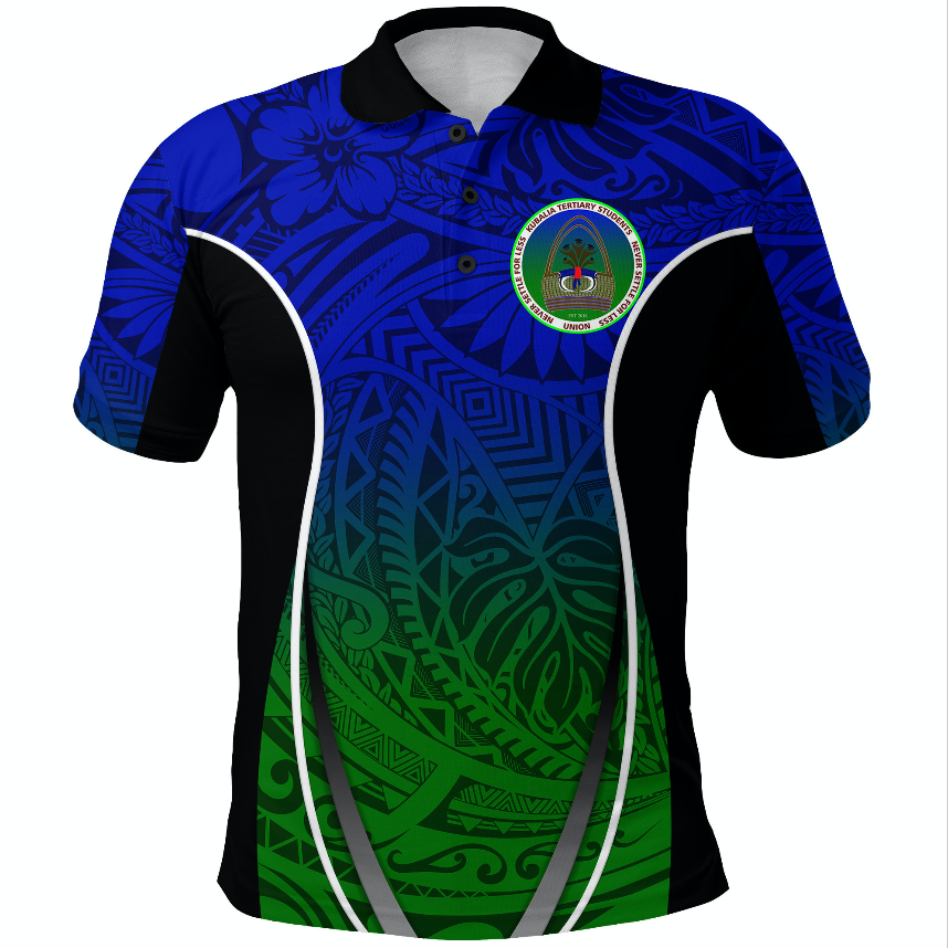 Papua New Guinea Kubalia Tertiary Students Union Polo Shirt Blue LT8 - Wonder Print Shop
