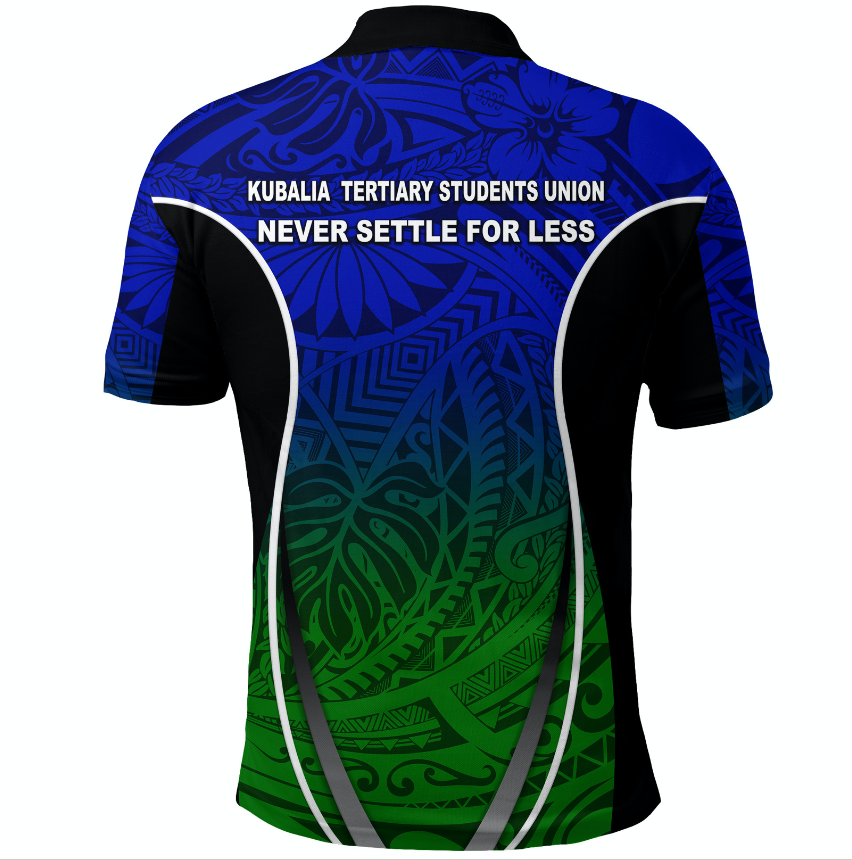 Papua New Guinea Kubalia Tertiary Students Union Polo Shirt Blue LT8 - Wonder Print Shop