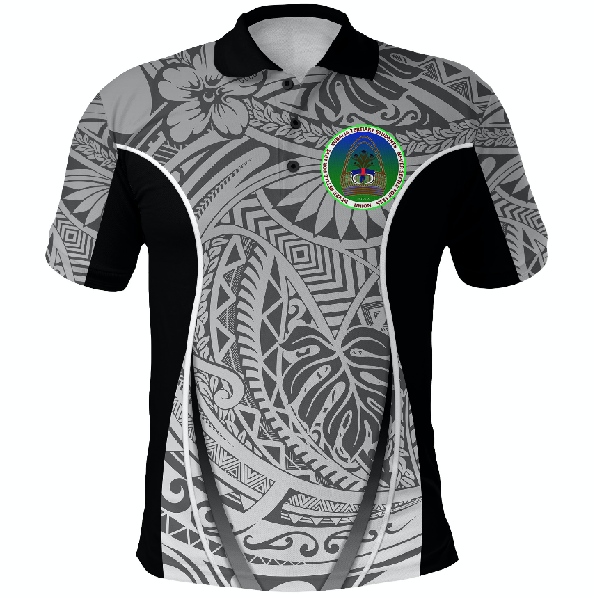 Papua New Guinea Kubalia Tertiary Students Union Polo Shirt Grey LT8 - Wonder Print Shop
