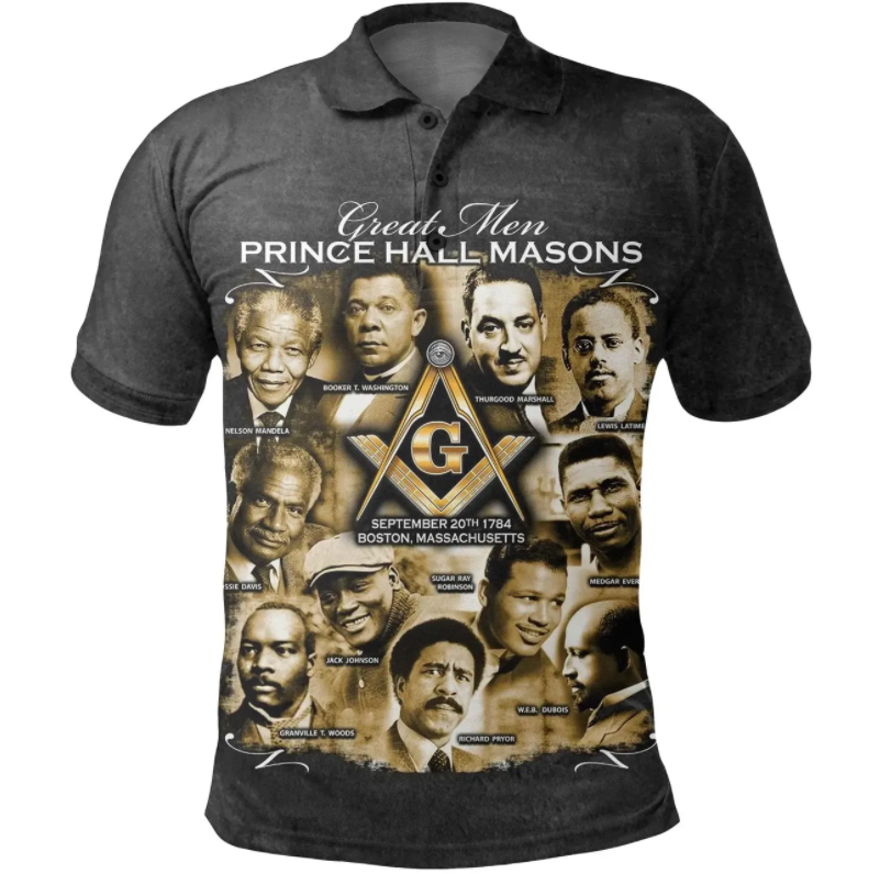 African Polo Shirt Prince Hall Freemasonry Dropi Polo Shirt - Wonder Print Shop