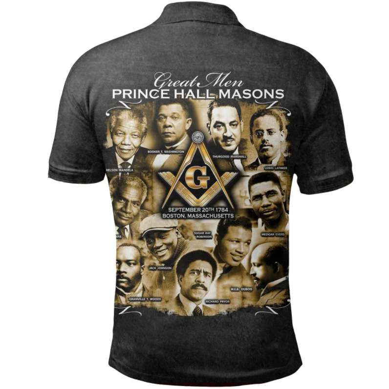 African Polo Shirt Prince Hall Freemasonry Dropi Polo Shirt - Wonder Print Shop