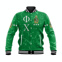 Phi Chi Baseball Jacket Simple Style LT8 - Wonder Print Shop