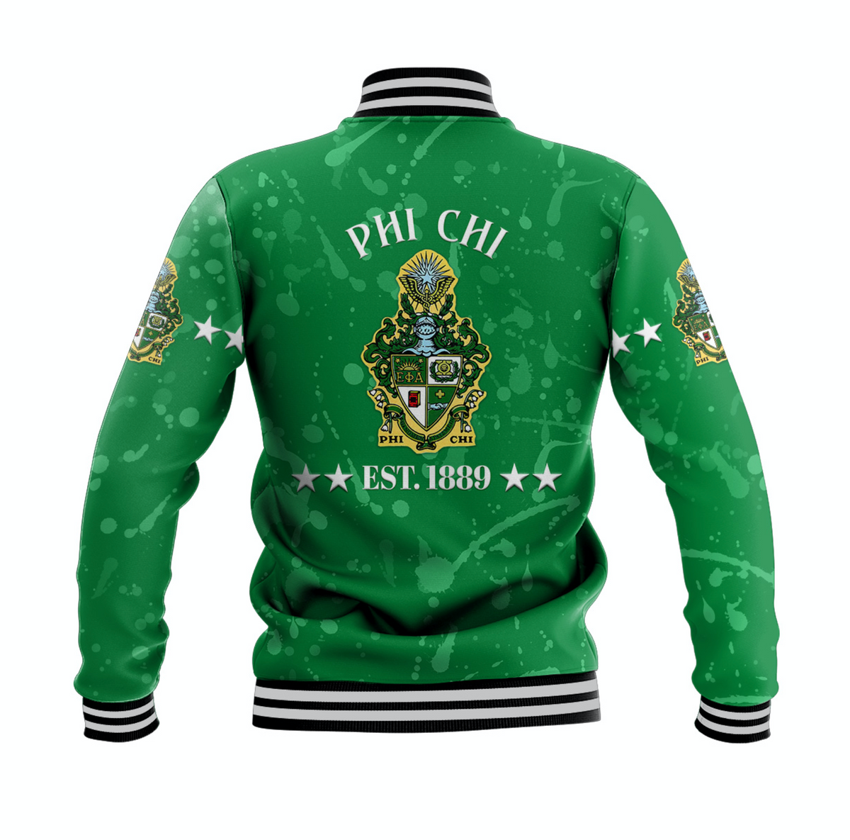 Phi Chi Baseball Jacket Simple Style LT8 - Wonder Print Shop