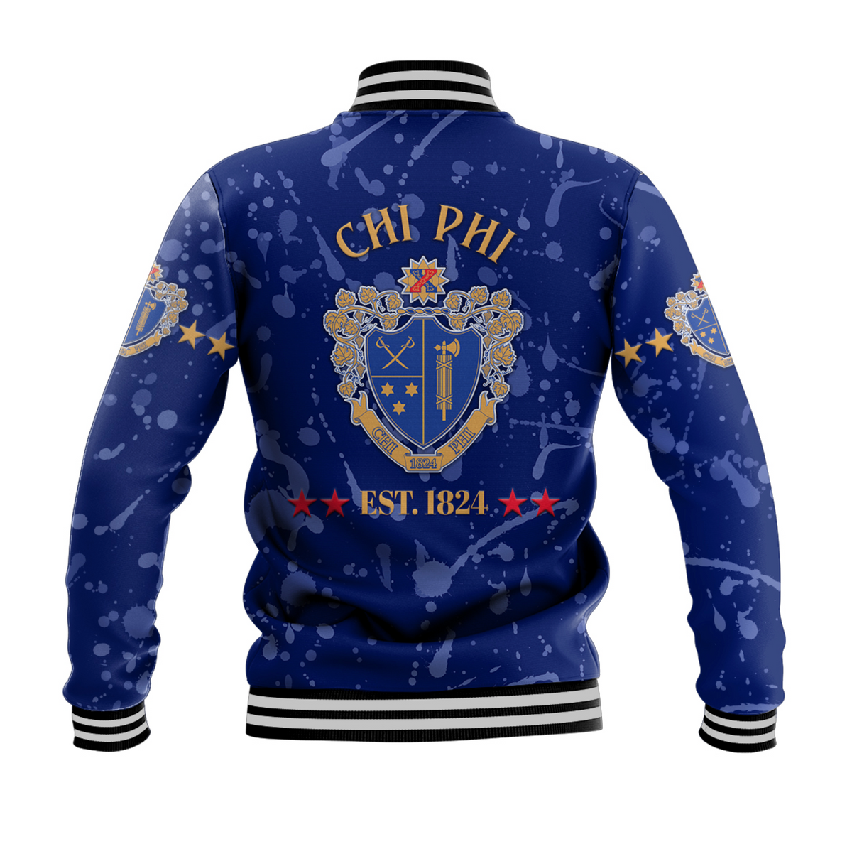 Chi Phi Baseball Jacket Original Style Blue LT8 - Wonder Print Shop
