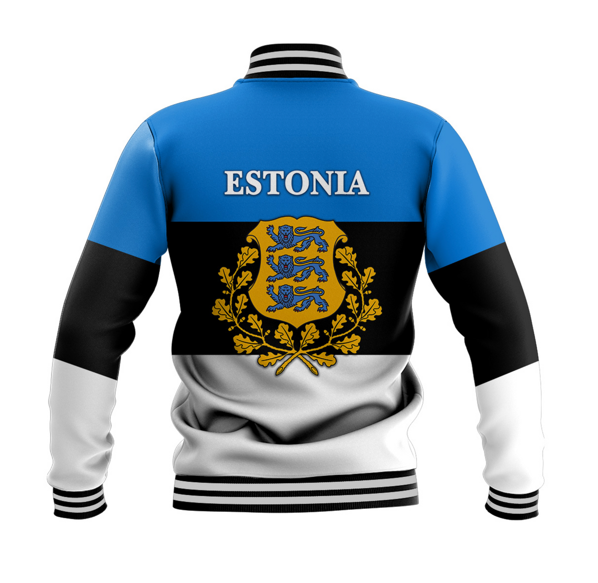 Estonia Baseball Jacket Flag Style LT8 - Wonder Print Shop