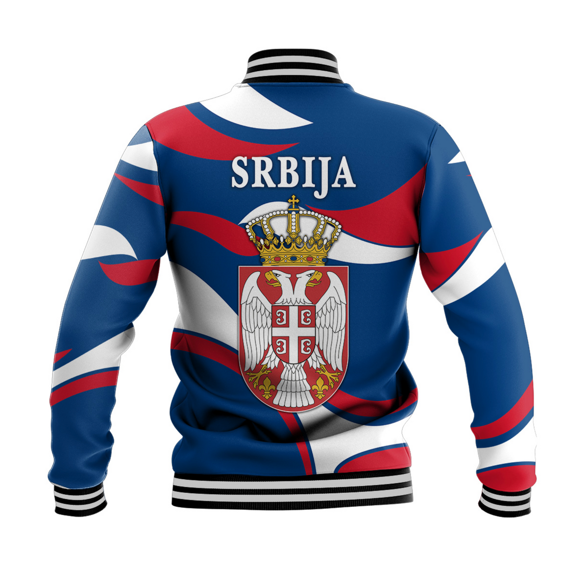 Serbia Baseball Jacket Sporty Style LT8 - Wonder Print Shop
