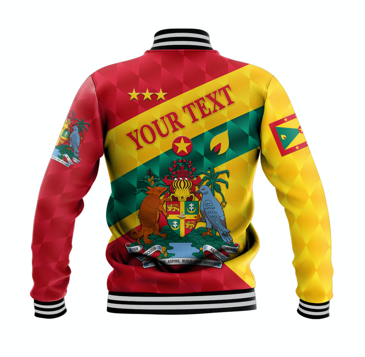 (Custom Personalised) Grenada Baseball Jacket Sporty Style LT8 - Wonder Print Shop