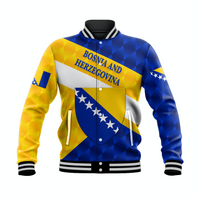 (Custom Personalised) Bosnia and Herzegovina Baseball Jacket Sporty Style LT8 - Wonder Print Shop