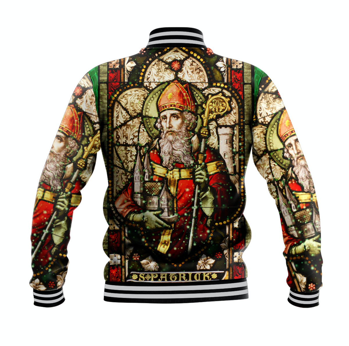 Ireland Saint Patrick's Day Baseball Jacket Saint Patrick Vibes LT8 - Wonder Print Shop