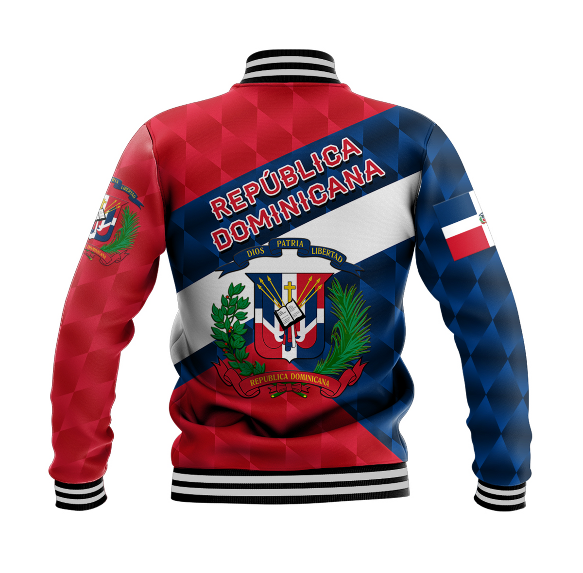 Dominican Republic Baseball Jacket Sporty Style LT8 - Wonder Print Shop